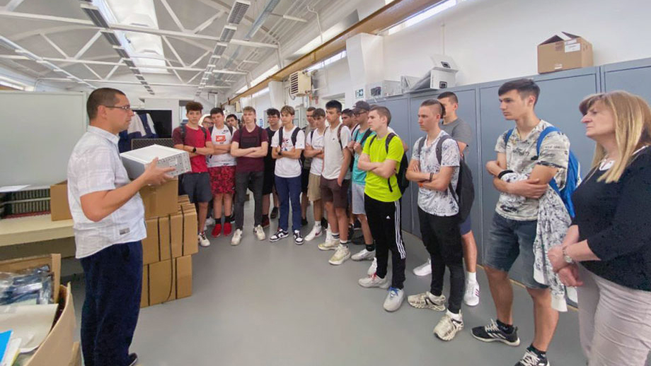 Practical insights: high school students tour